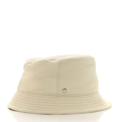 Hermes Cerf Lourd Calvi Bucket Hat 58 White Casse 7 of 11