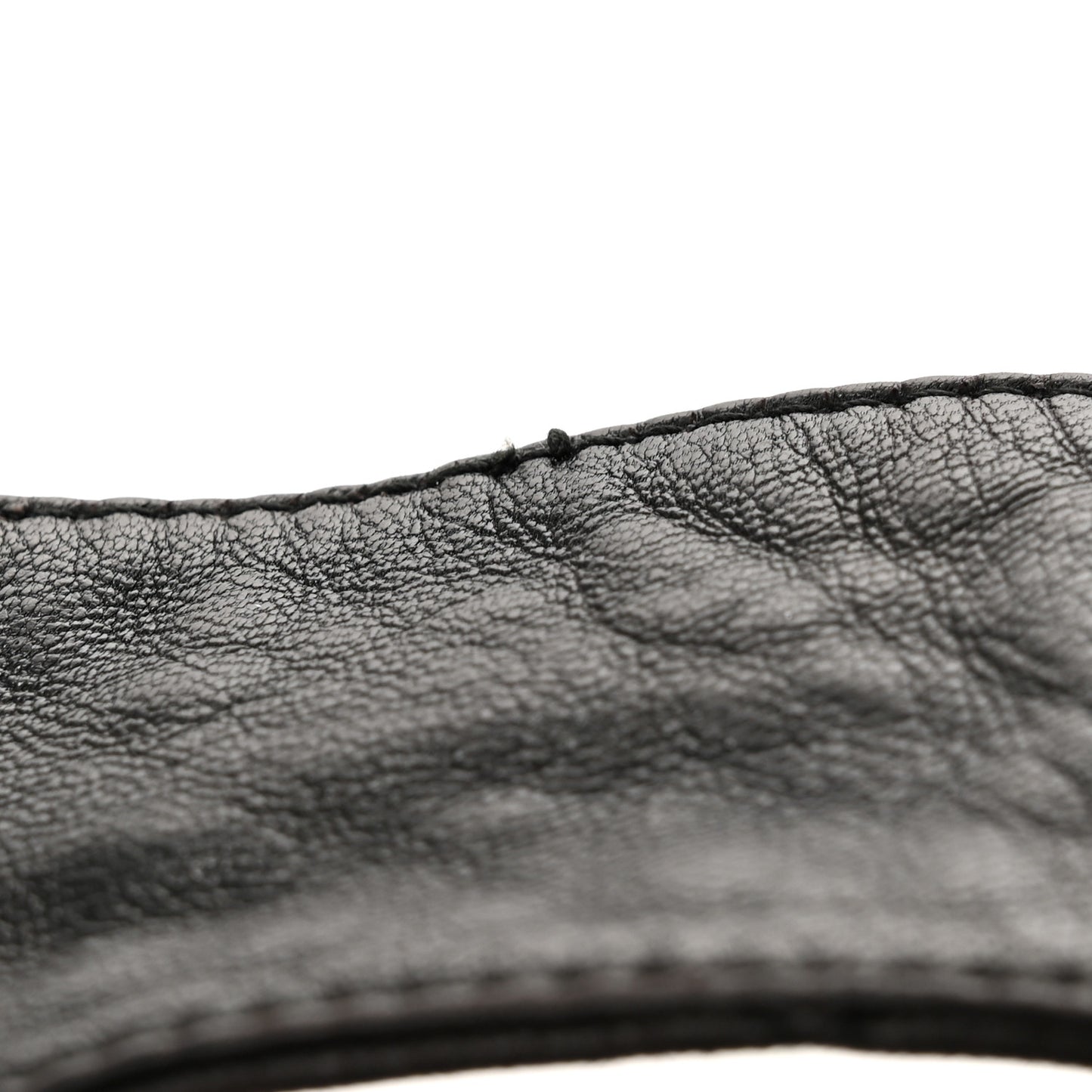 Lambskin Quilted Tassel Camera Case Black