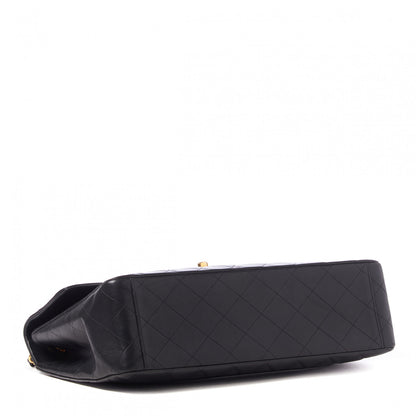 Chanel Lambskin Quilted XL Jumbo Single Flap Black 3 of 9