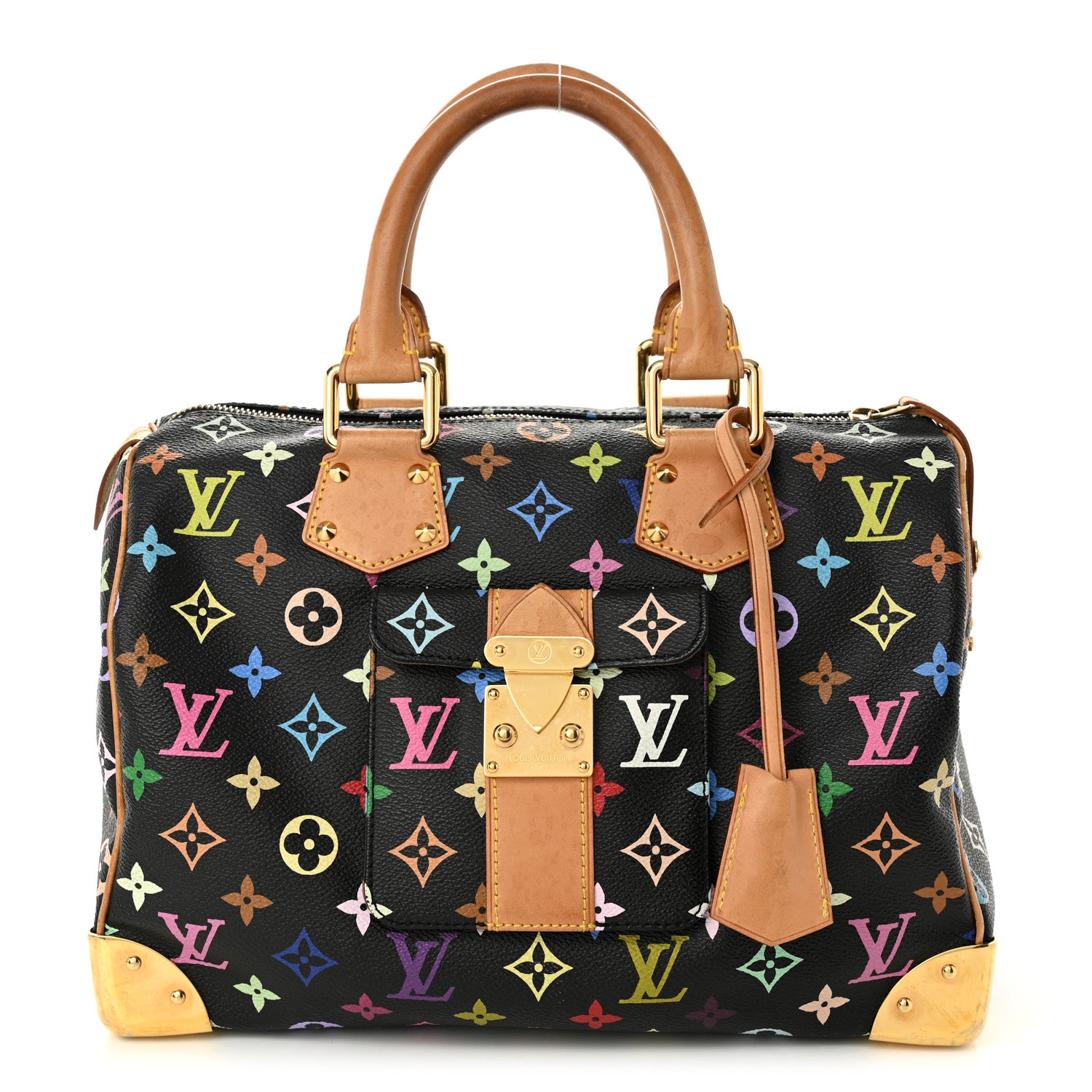 Louis Vuitton Monogram Multicolor Speedy 30 Black 1 of 13
