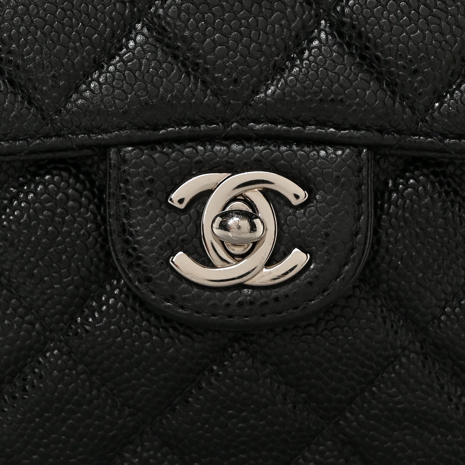 Chanel Caviar Quilted Mini Square Flap Black 8 of 11