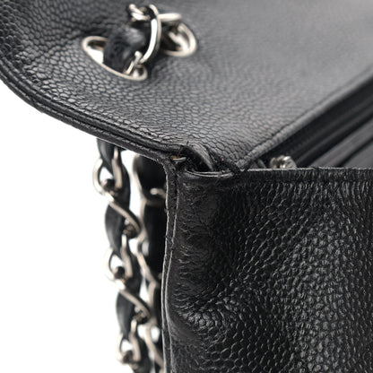 Chanel Caviar Quilted Jumbo Single Flap Black 13 of 16