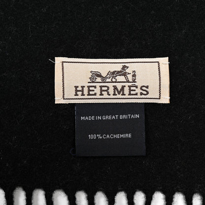 Hermes Cashmere Muffler Black 3 of 4