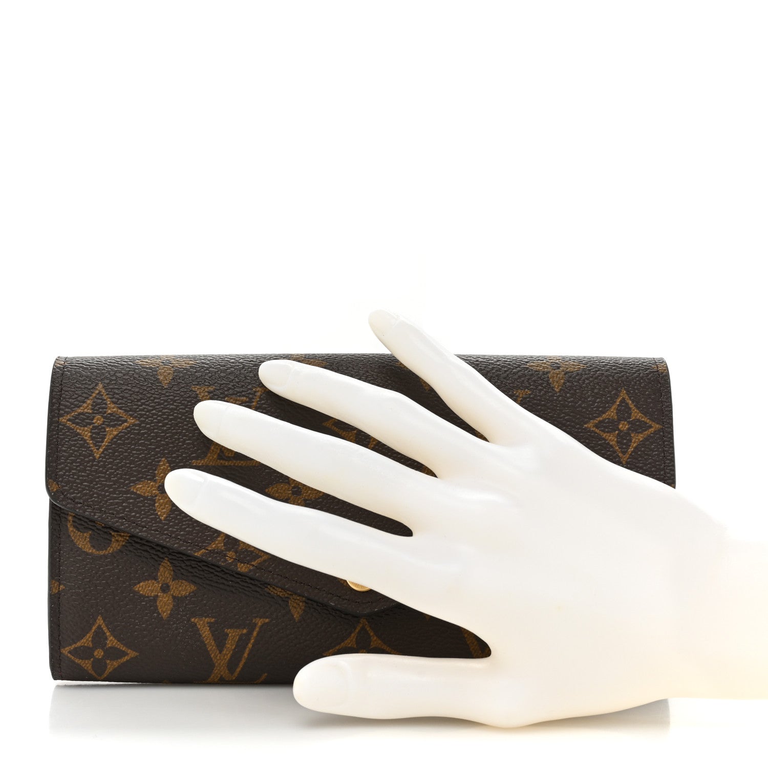 Louis Vuitton Monogram Sarah Wallet NM Coquelicot 2 of 15