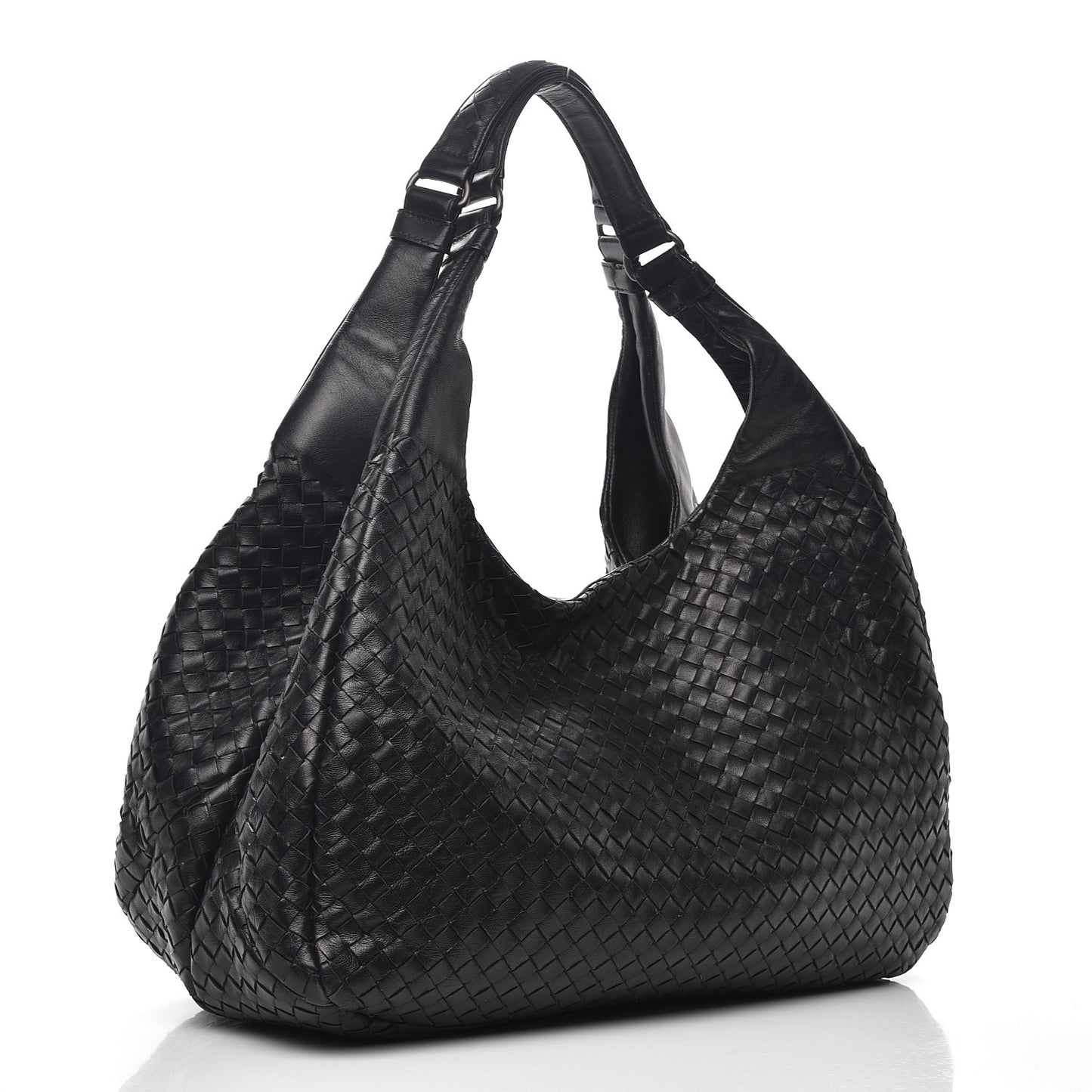Nappa Intrecciato Large Campana Nero Black