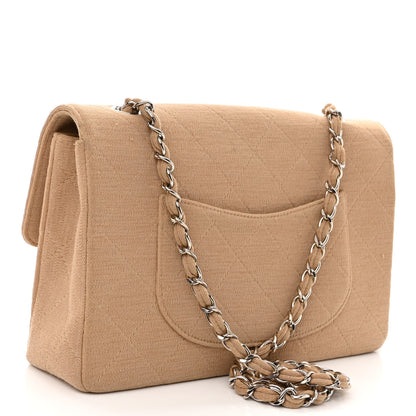 Chanel Jersey Quilted Medium Single Flap Beige 3 of 11