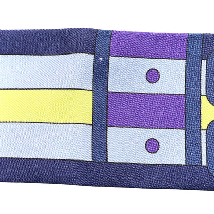 Hermes Silk Rocabar Twilly Violet Marine Ciel 4 of 5