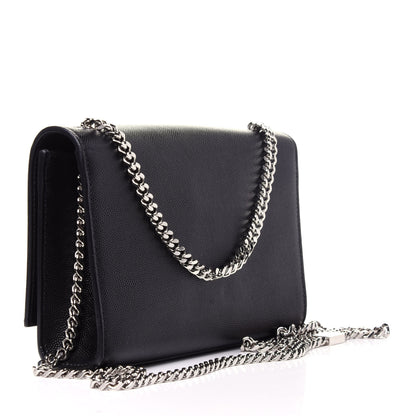 Saint Laurent Calfskin Small Classic Monogram Kate Tassel Satchel Black 3 of 15