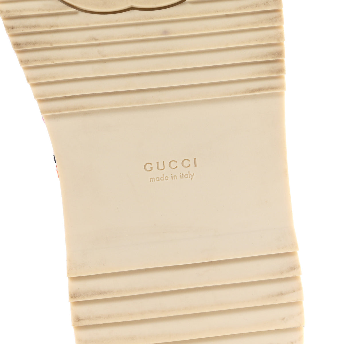 Gucci Linen Psychedelic Mini GG Monogram Angelina Platform 55mm Slide Sandals 37.5 Multicolor 7 of 10
