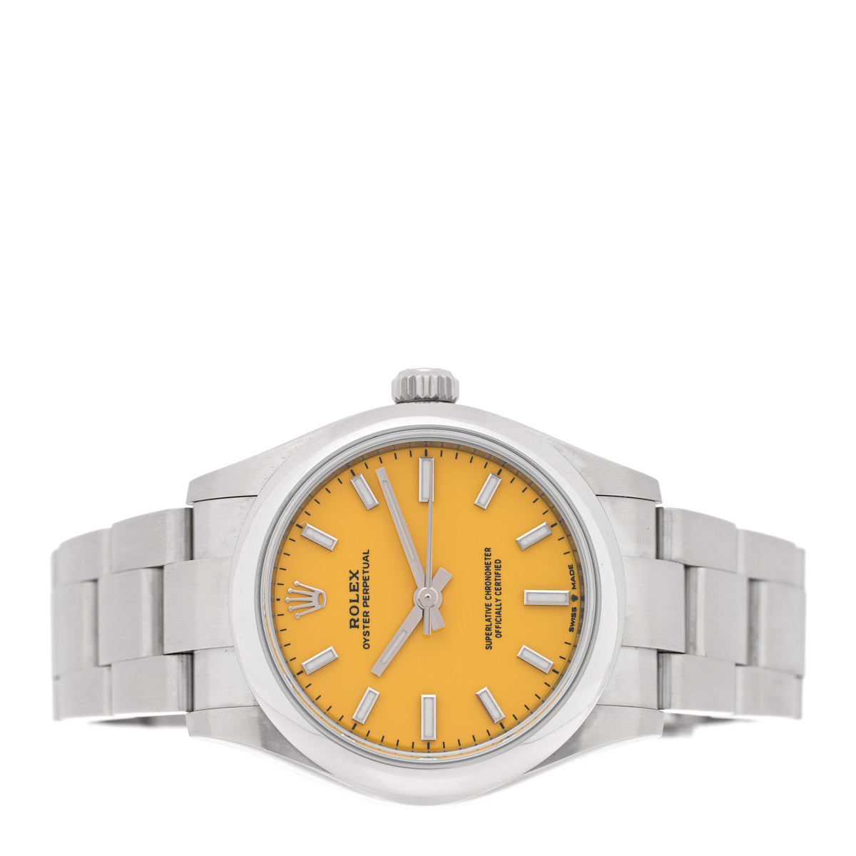 Rolex Stainless Steel 31mm Oyster Perpetual Watch Yellow 277200 2 of 5