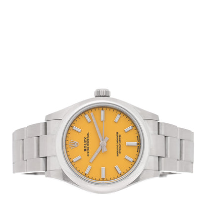 Rolex Stainless Steel 31mm Oyster Perpetual Watch Yellow 277200 2 of 5