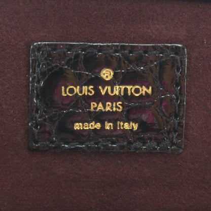 Louis Vuitton Alligator Vienna Sac Fermoir MM Black 5 of 7