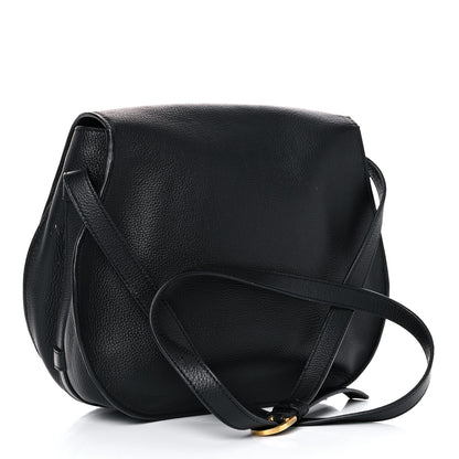 Chloe Calfskin Medium Marcie Round Crossbody Bag Black 3 of 15