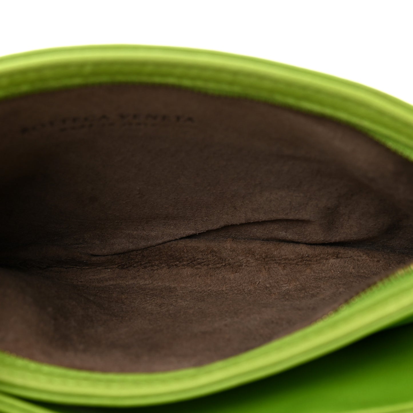Nappa Intrecciato Convertible Clutch Kiwi