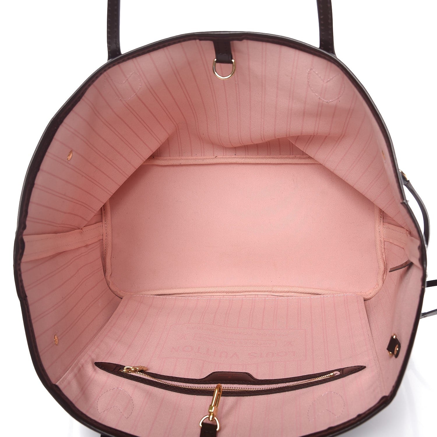 Louis Vuitton Damier Ebene Neo Neverfull MM Rose Ballerine 5 of 11