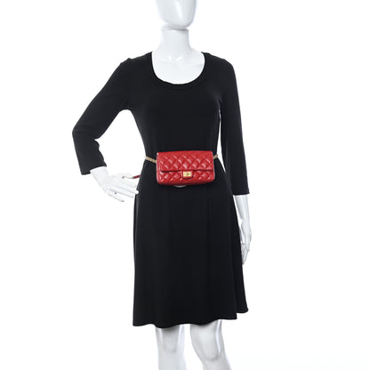 Chanel Aged Calfskin Quilted 2.55 Reissue Flap Belt Bag Red 3 of 11