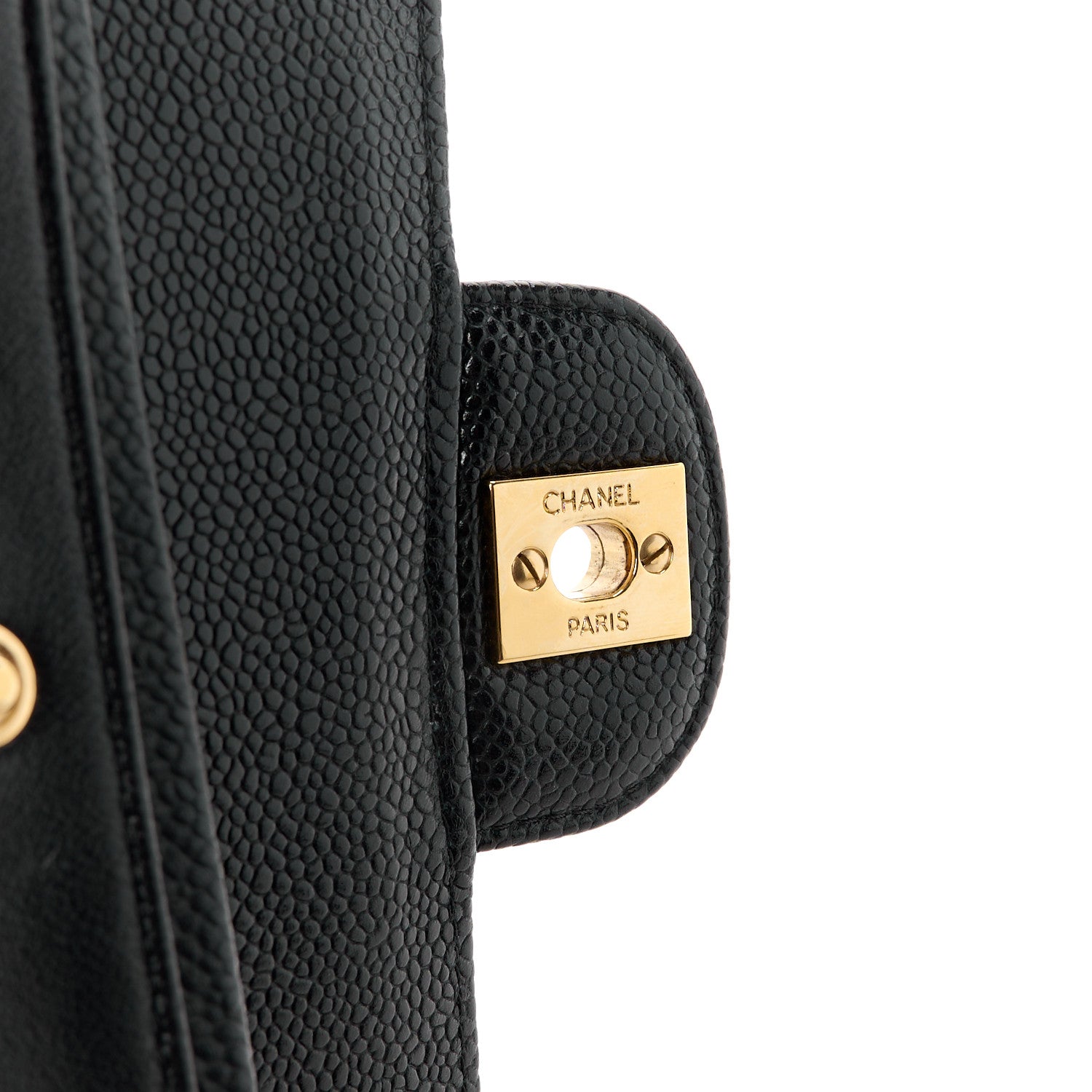 Chanel Caviar Quilted Medium Double Flap Black 7 of 11