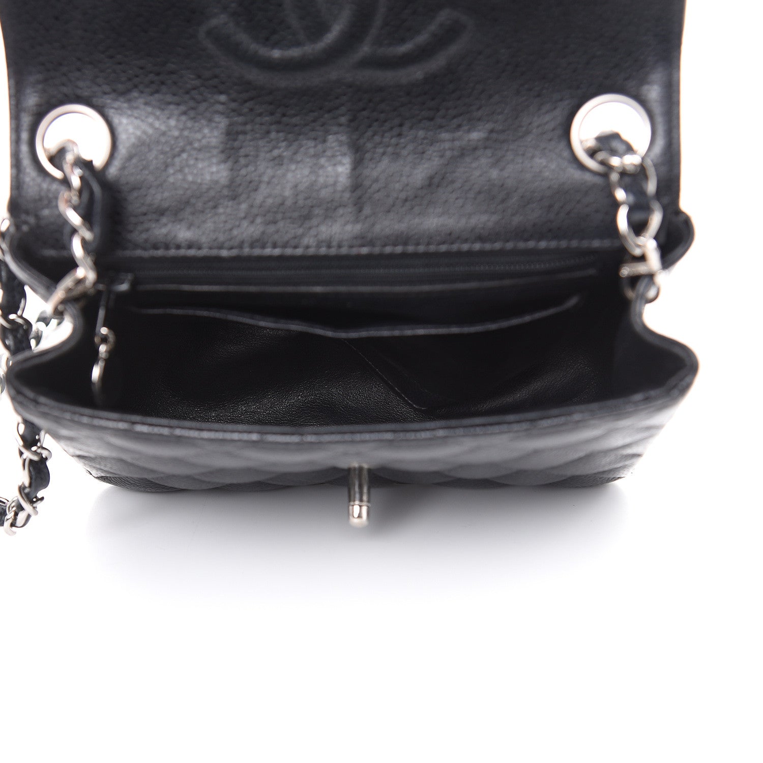 Chanel Caviar Quilted Mini Square Flap Black 5 of 15