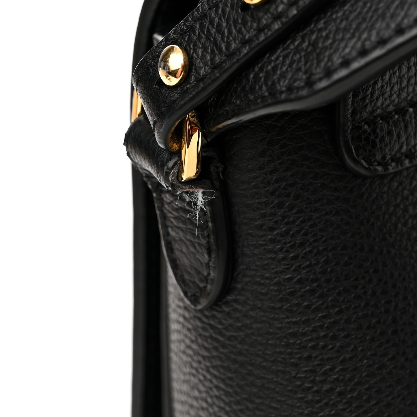 Grainy Calfskin Vintage Check Note Crossbody Bag Black