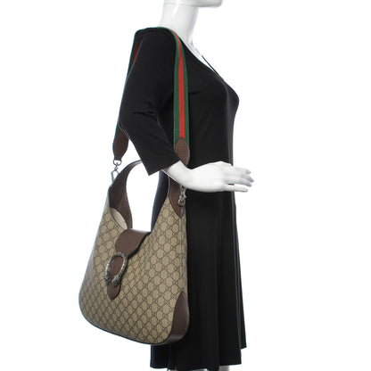 Gucci GG Supreme Monogram Web Medium Dionysus Hobo Brown 2 of 9