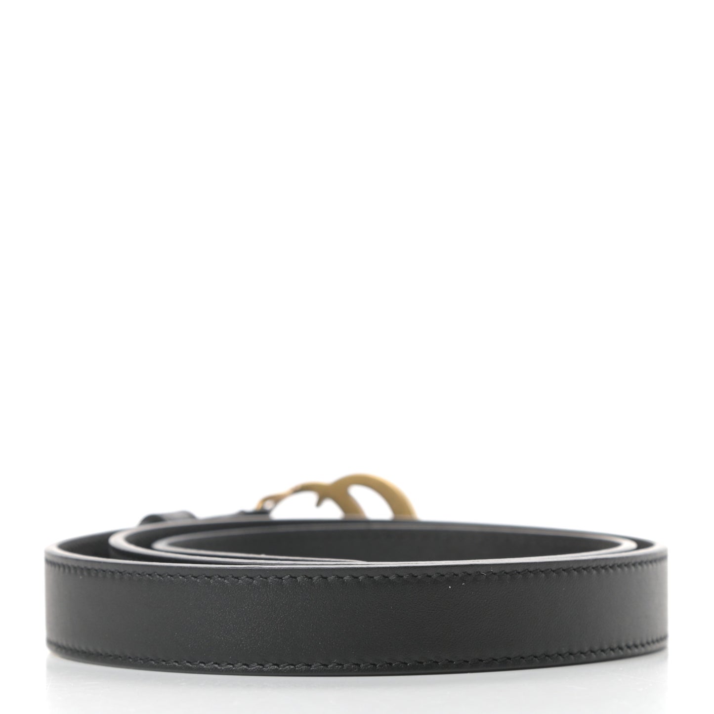 Calfskin Double G 20mm Belt 75 30 Black