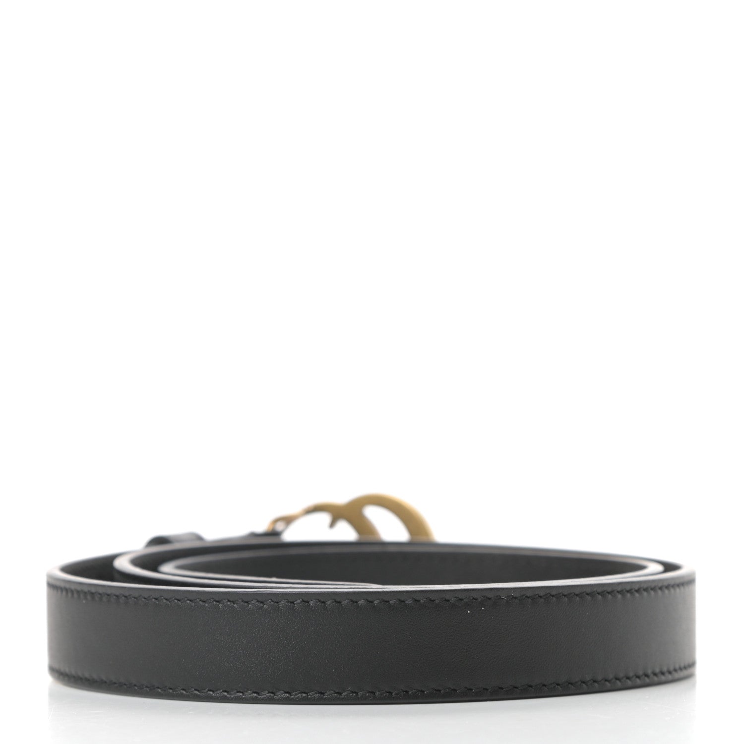 Gucci Calfskin Double G 20mm Belt 75 30 Black 2 of 6