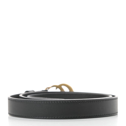 Gucci Calfskin Double G 20mm Belt 75 30 Black 2 of 6