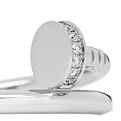 Cartier 18K White Gold Diamond Juste Un Clou Ring 53 6.25 4 of 6