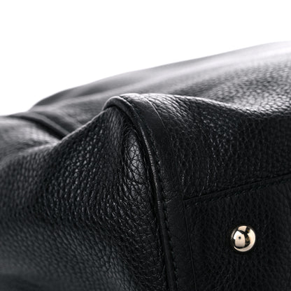 Gucci Pebbled Calfskin Large Soho Shoulder Bag Black 10 of 11
