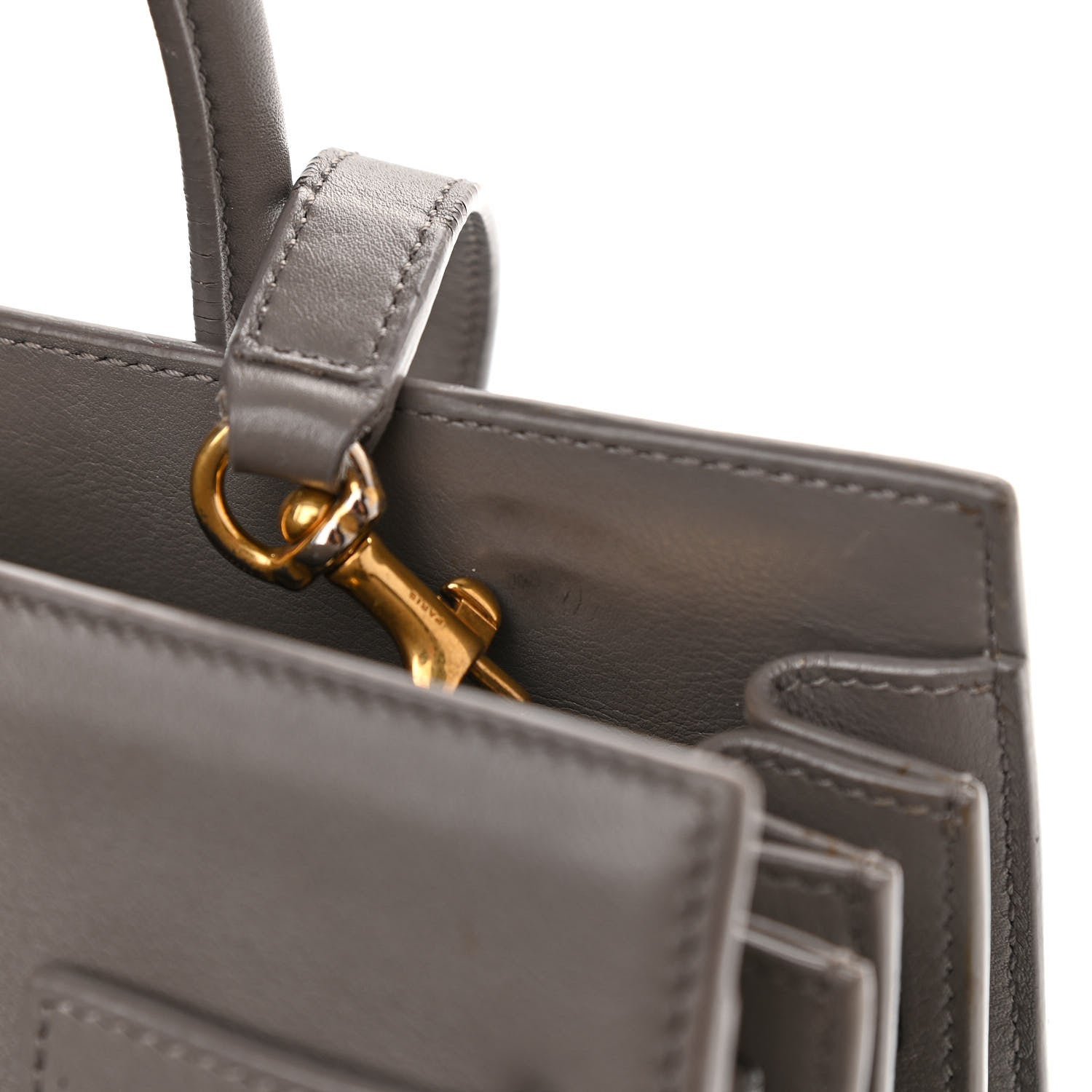 Saint Laurent Grained Calfskin Baby Sac De Jour Fog 12 of 15
