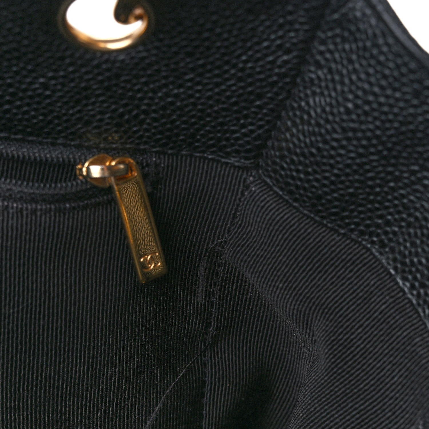 Chanel Caviar Quilted Petit Shopping Tote PST Black 12 of 16