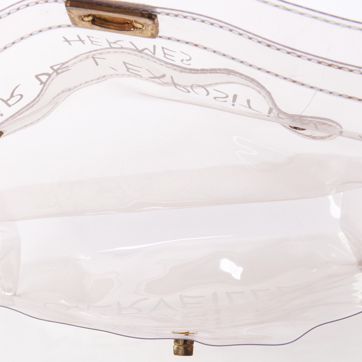 Hermes Vinyl Souvenir De L'Exposition Kelly Transparent 7 of 10