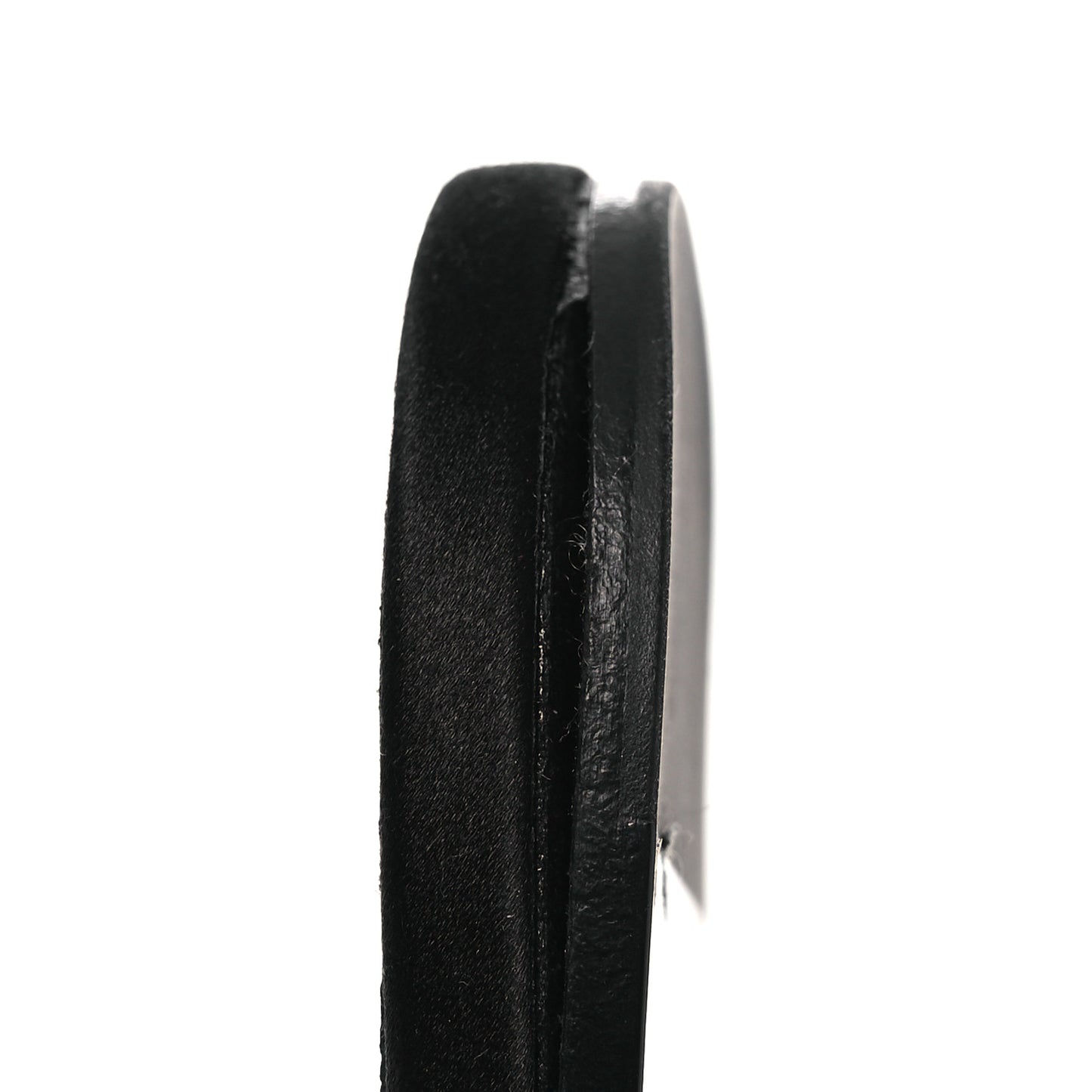 Satin Crepe Babylone Slingback Flats 39 Black