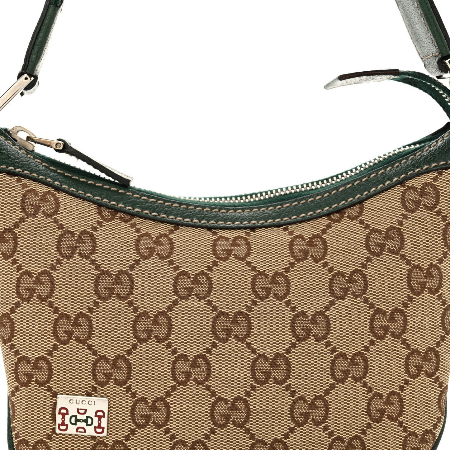 Monogram Web Mini Pop Hobo Green