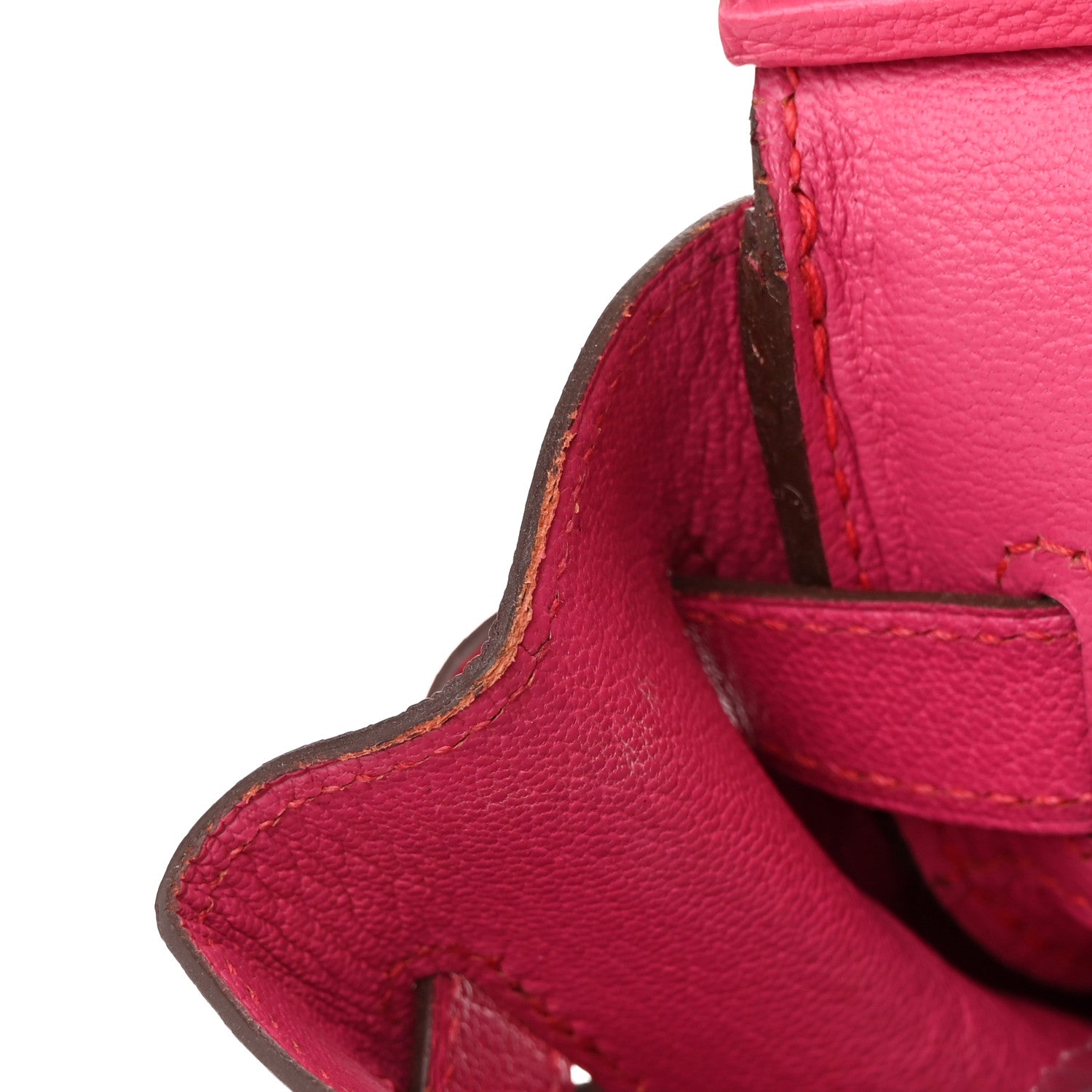 Hermes Chevre Mysore Birkin 30 Rose Shocking 12 of 16