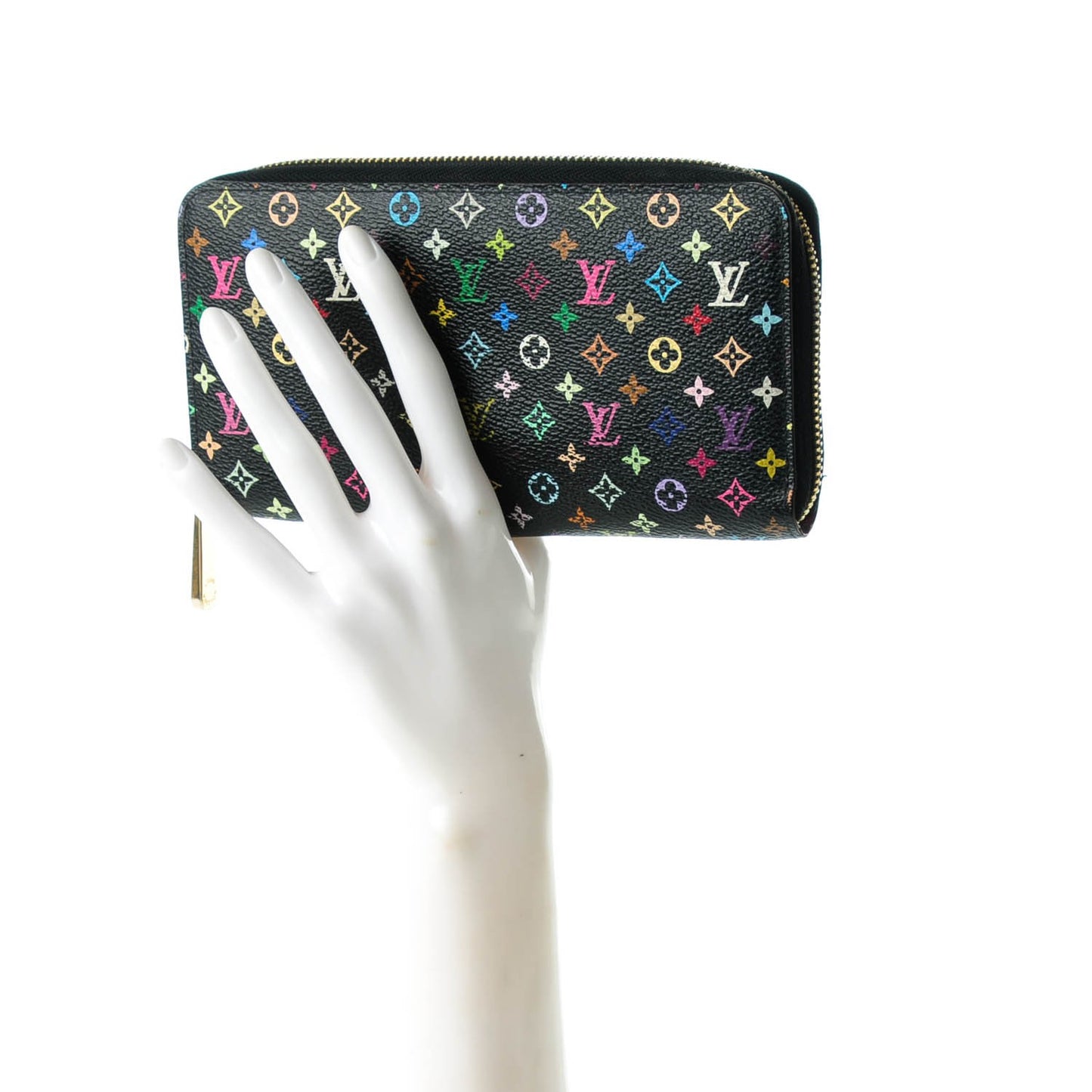 Monogram Multicolor Zippy Wallet Black Grenade