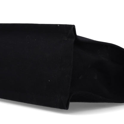 Saint Laurent Linen Calfskin Rive Gauche Tote Black 10 of 10