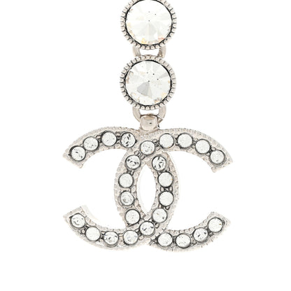Chanel Crystal CC Heart Long Necklace Gold 4 of 7