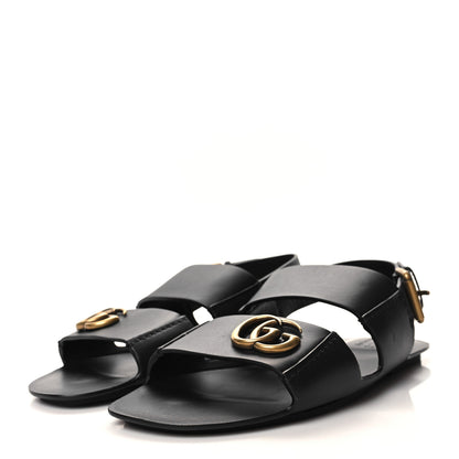 Gucci Calfskin Mens GG Marmont Sandals 11 Black 3 of 9