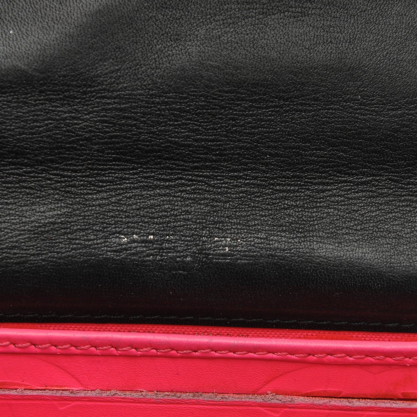 Calfskin Quilted Cambon Flap Wallet Black White