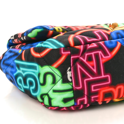 Chanel Fabric Printed Medium Chanel 19 Flap Black Multicolor 9 of 10