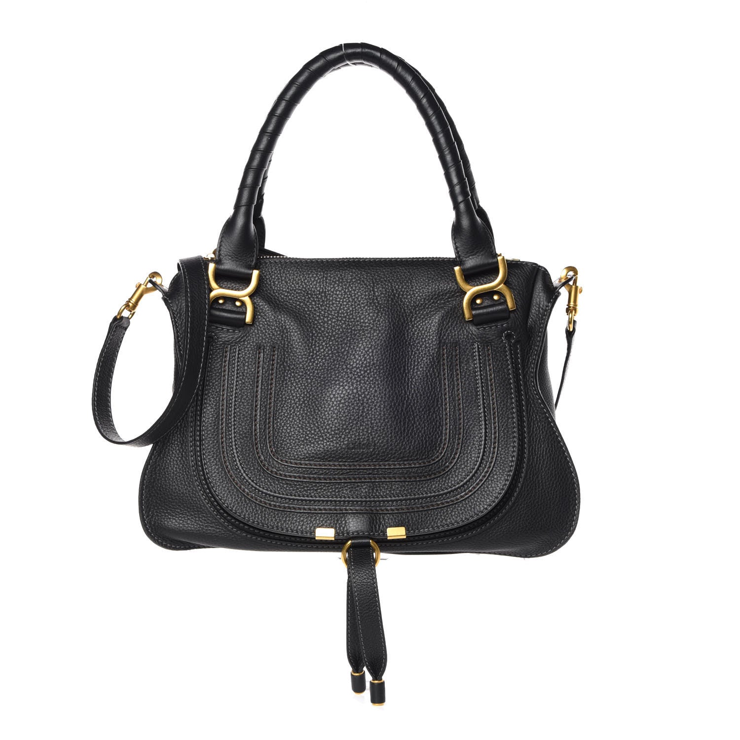 Chloe Calfskin Medium Marcie Satchel Black 1 of 11