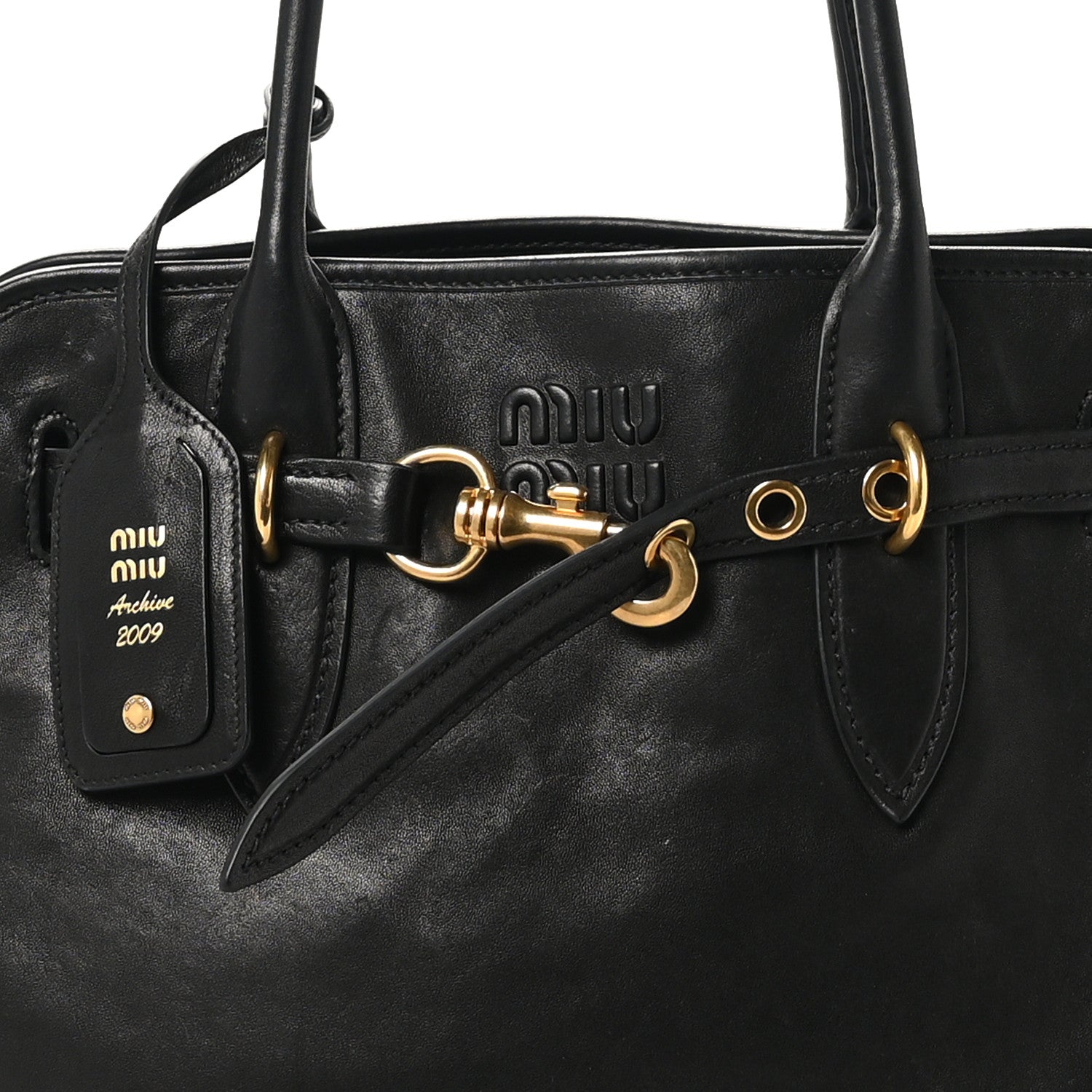 Miu Miu Nappa Medium Aventure Bag Black 8 of 11