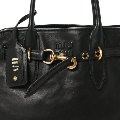 Miu Miu Nappa Medium Aventure Bag Black 8 of 11