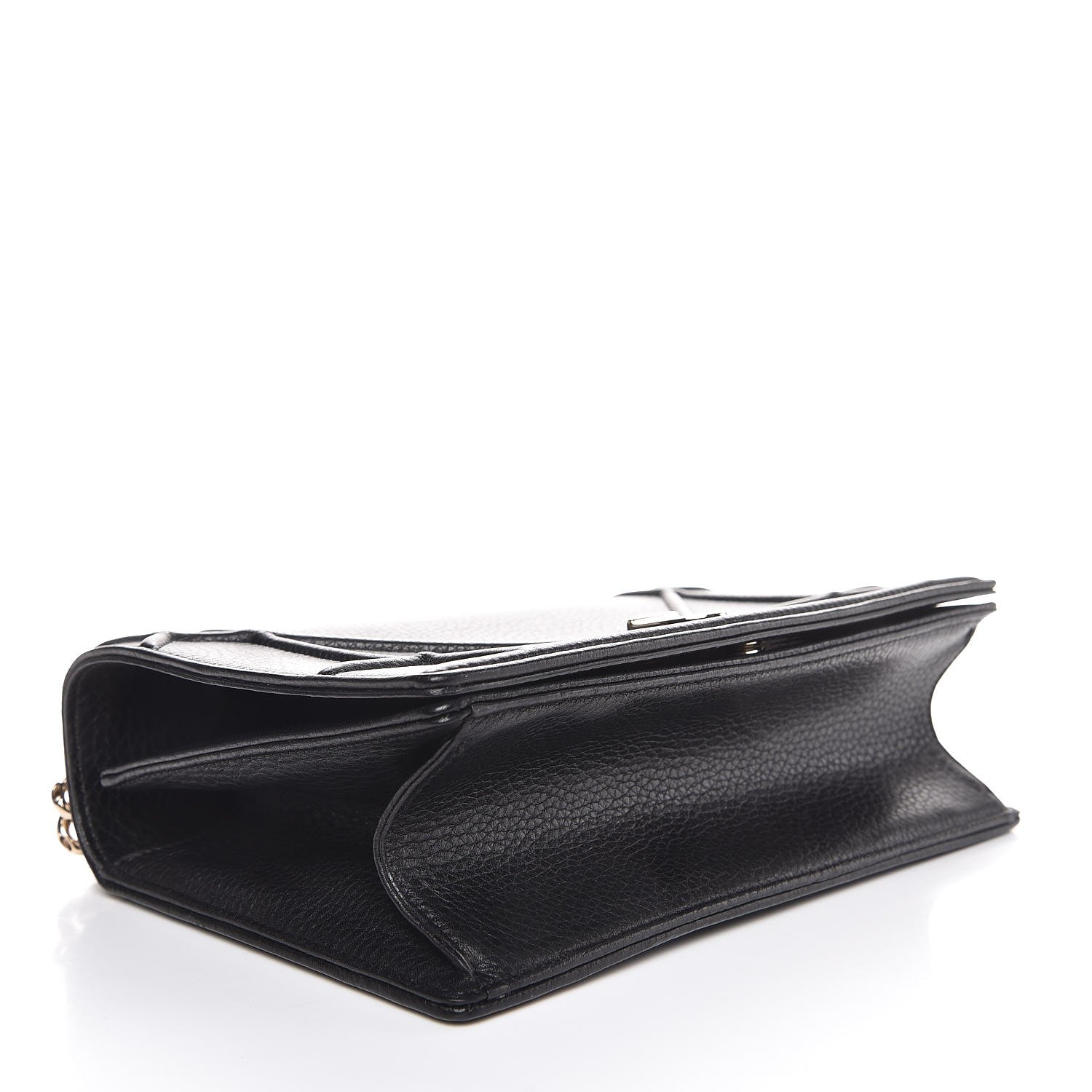 Christian Dior Grained Calfskin Medium Diorama Flap Bag Black 4 of 8
