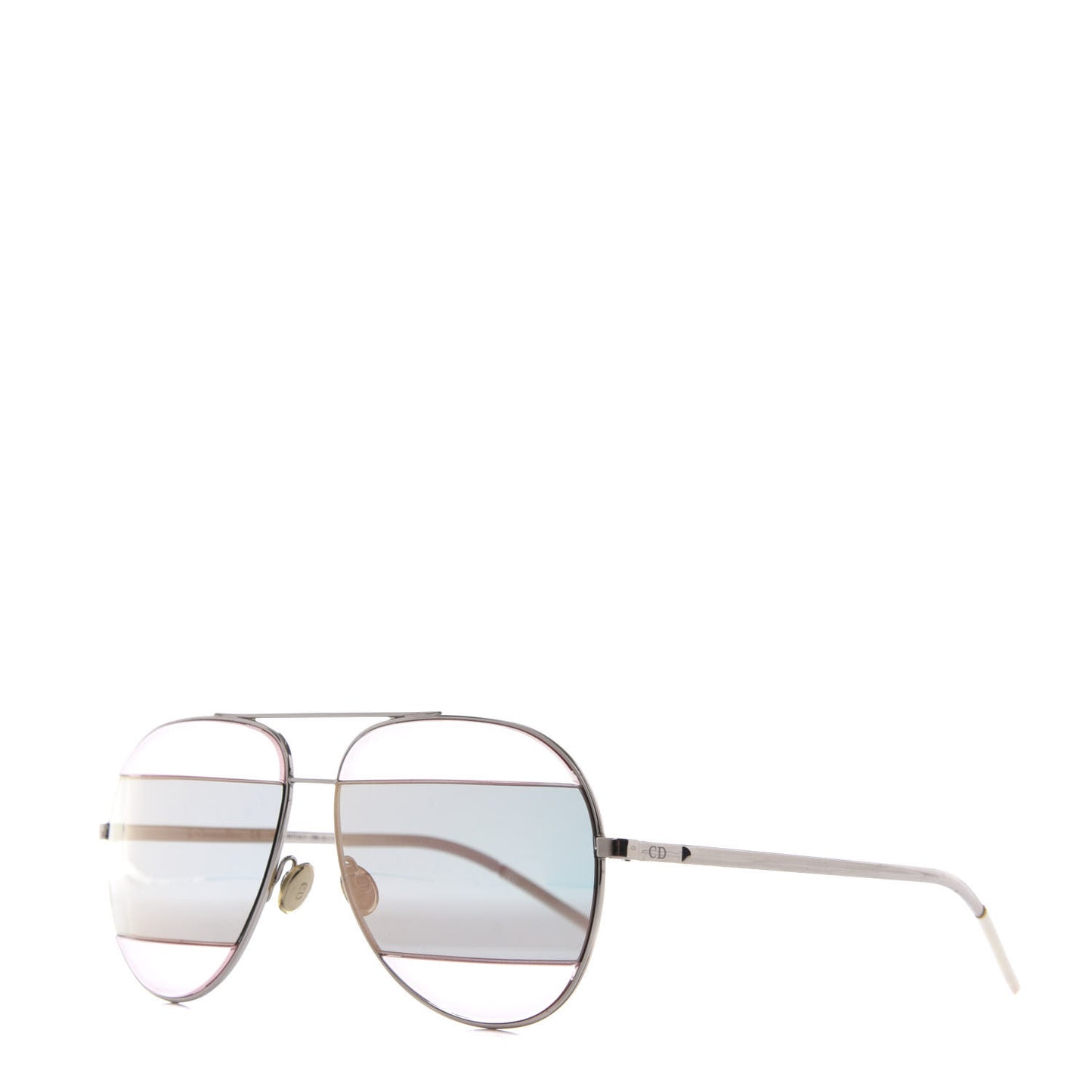 Metal DiorSplit 2 Sunglasses Pink