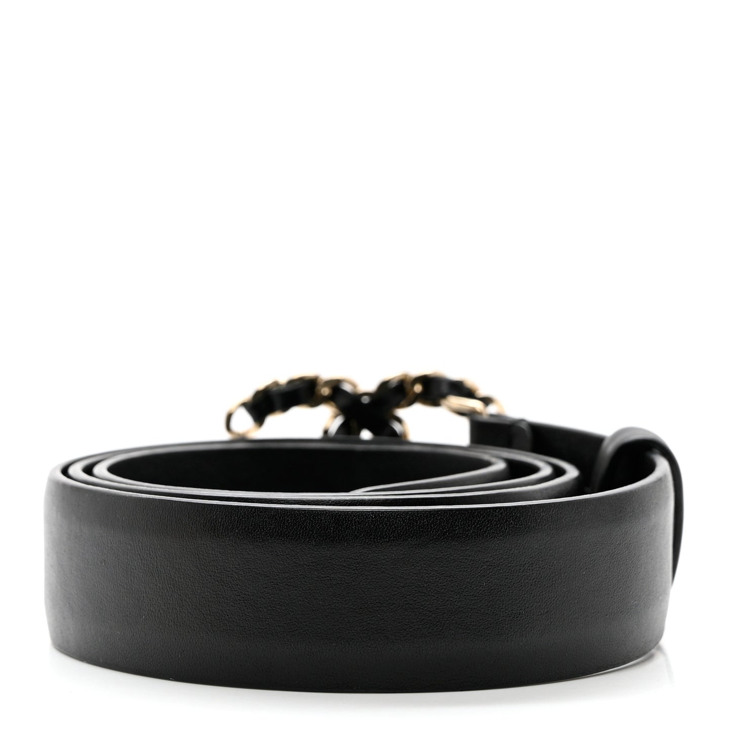 Lambskin CC Chain Belt 85 34 Black