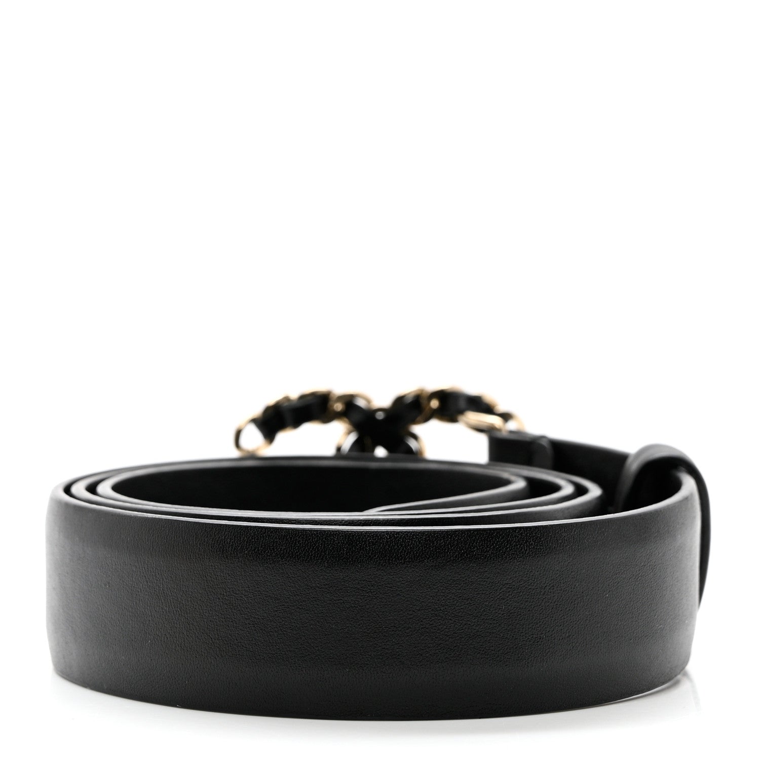 Chanel Lambskin CC Chain Belt 85 34 Black 2 of 7