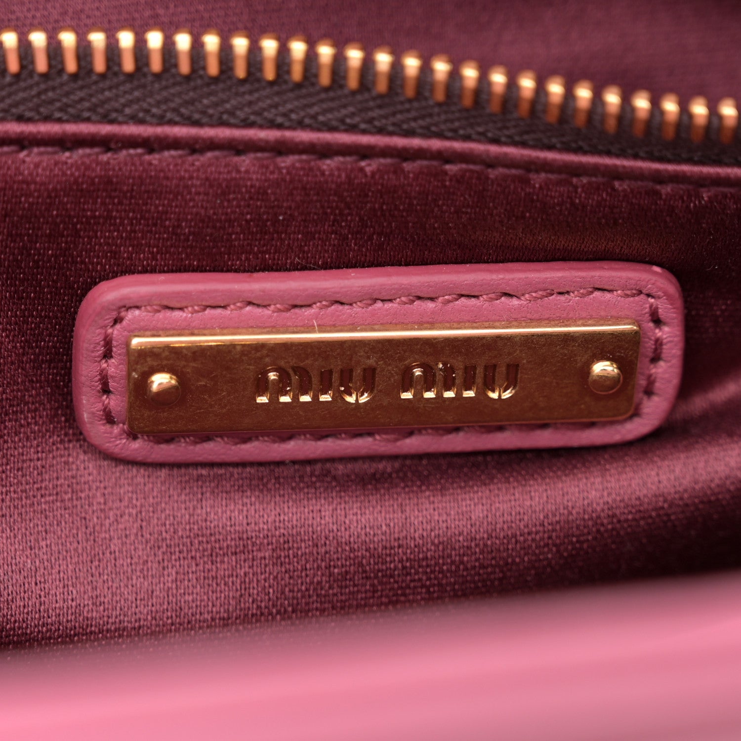 Miu Miu Nappa Matelasse Biker Tote Bruyere 6 of 10