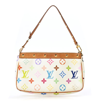 Louis Vuitton Monogram Multicolor Pochette Accessories White 1 of 13